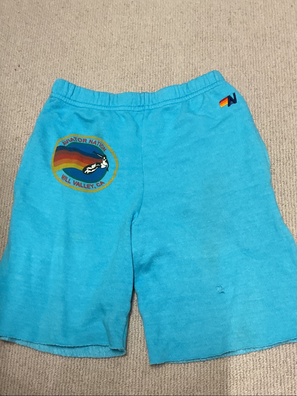 Aviator Nation Turquoise Boys' Retro Logo Shorts